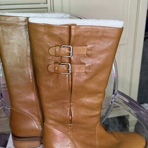 Gentle Souls Brown Leather Mid-Calf Boots